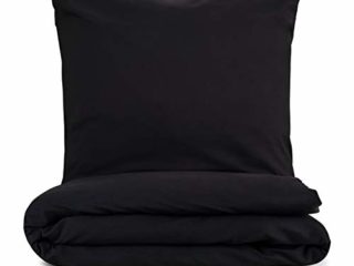 Blumtal Juego de Funda Nórdica de Microfibra Muy Suave y Transpirable - Set de 3 Piezas Funda Edredón Nórdico + 2 Fundas de Almohada para Cama de 135, Negro
