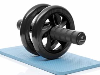 BODYMATE AB Roller Classic, Rueda Abdominal para reforzar la Musculatura del Core, Aparato de Fitness para casa, Rodillo Abdominal, Incl. Almohadilla para Rodillas, 28 x 16 cm (L x Ø)