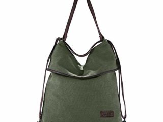 Bolso Mochilas Mujer Casual, JOSEKO Niña Lona Multifuncional Antirrobo Bolso de Cuero de Gran Capacidad Bolsas de Hombro Mochila