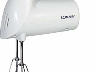 Bomann HM 350 CB Batidora de repostería, 5 velocidades, 250 W, 0 Decibelios, Plástico, Blanco