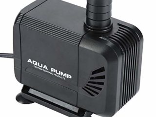 Bomba sumergible 3000L/H Bomba de agua anfibia de 40 W Bomba de estanque de acuario con cabezal de 2,8 m/9,19 pies y 3 boquillas de repuesto para fuentes de mascotas Tanque de peces de acuario