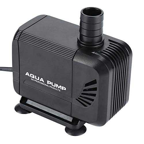 Bomba sumergible 3000L/H Bomba de agua anfibia de 40 W Bomba de estanque de acuario con cabezal de 2,8 m/9,19 pies y 3 boquillas de repuesto para fuentes de mascotas Tanque de peces de acuario