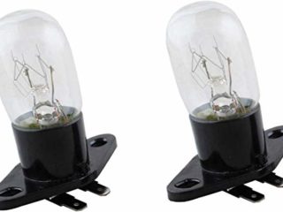 Bombilla Lámpara Microondas 20W 240V T170, Bombilla de Lámpara Compatible con Panasonic Daewoo Panasonic Sharp Sanyo Horno de Microondas Universal Poweka (2 Piezas)