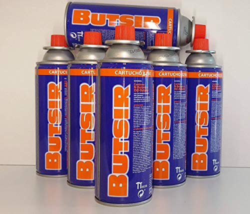 Bombona Gas de 227Gr Pack X 6 Cartuchos Butsir b-250