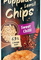 Bonasia Chips Poppadom Sweet Chili, Elaborados con Harina de Lentejas 70 g