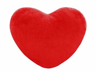 Bonito cojín decorativo de peluche con forma de corazón, para el día de San Valentín, para niños, niñas, salón, dormitorio, comedor, oficina, sofá, coche, sillas (rojo, 20 cm)
