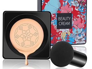 Boobeen Mushroom Head Foundation Air Cushion BB Cream Moisturising Concealer CC Cream Liquid Foundation Maquillaje de cobertura total De larga duración y resistente al agua