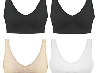 Boolavard Pack 4 Bra - el Confort Bra. Primera Calidad - Garantizada Mejor en el Mercado S-XXXL!