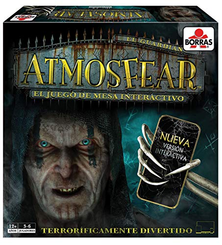 Borras - Atmosfear, Juego de mesa familiar con versión interactiva, con App exclusiva para Apple y Android , Habilidad, estrategia, suspense y terror , A partir de 12 años (18354)
