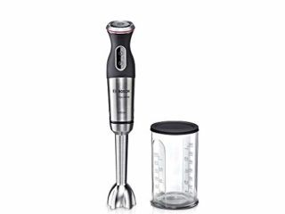 Bosch Hogar MaxoMixx Batidora de Mano, con 1 Accesorio, con cúpula antisucción, 1000 W, Acero Inoxidable, 12 Velocidades, Negro