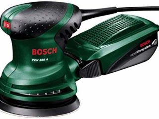Bosch PEX 220 A - Lijadora excéntrica (220 W, Ø-plato lijador: 125 mm, Microfilter System, Excentricidad: 4 mm)
