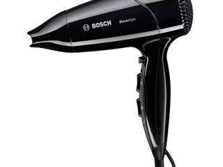 Bosch PHD2511B 1800W Negro secador - Secador de pelo (Negro, 1,8 m, CE, ROSTEST, VDE, 1800 W, 540 g)