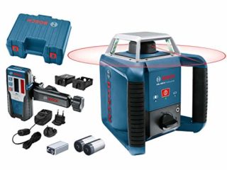 Bosch Professional GRL 400 H - Nivel láser giratorio (uso con un solo botón, alcance Ø: hasta 400m, en maletín)