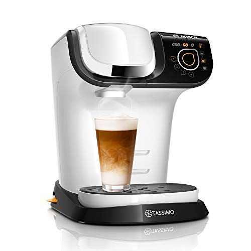 Bosch Tassimo My Way TAS6504 - Cafetera de cápsulas, color blanco (más de 70 bebidas, personalizable, filtro de agua BRITA, 1500 W)