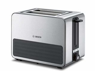 Bosch TAT7S25 Tostador compacto, 2 ranuras, 1050 W, color gris