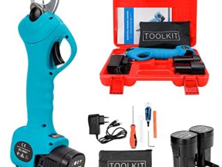 Bostar Tijera de Podar Electricas Cortador Eléctrico de Ramas Inalámbrica Profesional 16.8V Fuerte Hoja de Acero Dentro de 25MM para árboles Jardín