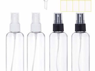 Bote Spray Botella de Aerosol Vacío Plástico Transparente Niebla Fina Atomizador de Viaje Conjunto de Botellas (4 * 100 ML)
