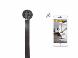Botón cámara espía WiFi de Pinganillosocultos. Calidad HD 1080p Real. Ideal para Espionaje o exámenes (Folios A4)