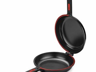 Bra Dupla Première Sartén Doble para tortilla apta para todo tipo de cocinas incluida inducción, diámetro 24 cm, con recetario de regalo, Aluminio Fundido con Antiadherente, Único [Amazon Exclusive]