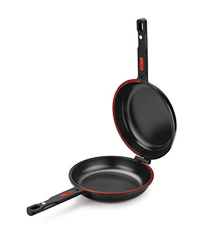 Bra Dupla Première Sartén Doble para tortilla apta para todo tipo de cocinas incluida inducción, diámetro 24 cm, con recetario de regalo, Aluminio Fundido con Antiadherente, Único [Amazon Exclusive]
