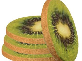 Brandsseller Cojín decorativo para asiento de frutas, en varios diseños (paquete de 4 unidades), color verde