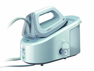Braun Carestyle 3 IS3041/1WH - Centro de planchado, ajuste de temperatura automática, 2.400 w, 120 g/min, 5,5 bar, depósito 2 l, blanco y gris