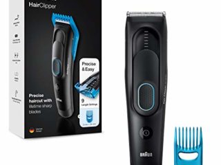 Braun Máquina Cortar Pelo Profesional, Cortapelos Hombre con 9 Ajustes de Longitud, HC 5010, Negro