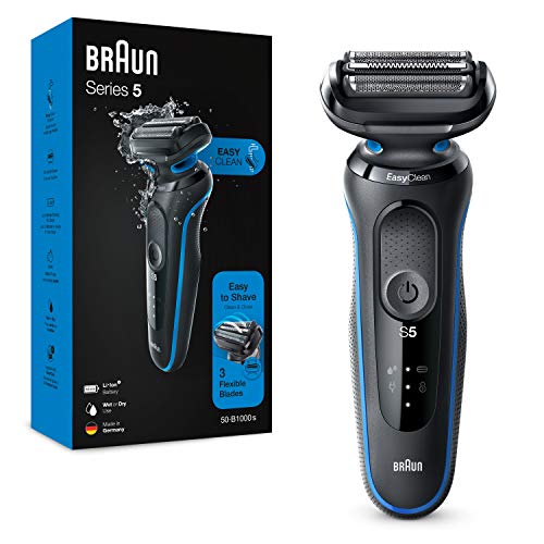 Braun Serie 5, 50-B1000s Afeitadora en húmedo y seco, azul.