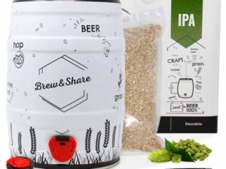 Brew&Share | Kit para hacer cerveza IPA | Fabricado en España | Tu cerveza en 2 semanas. Elaboración con maltas. Fermentación en barril. Materiales reutilizables.