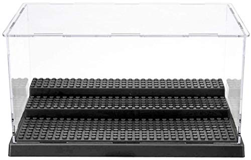Bricklight Caja de vitrina modelo acrílico para LEGO Minifigures BRICKHEADZ 21302 71361 velocidad campeones coches pequeños