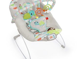 Bright Starts, Hamaca bebé con vibraciones relajantes y melodías, 3 juguetes - Happy Safari