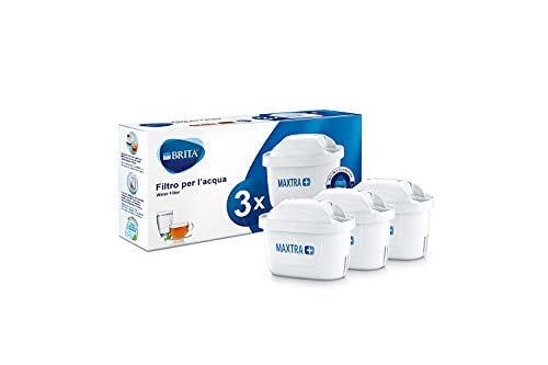 BRITA Maxtra+ Filtros de Agua, Acrílico, Blanco, 3 Unidad (Paquete de 1), 3