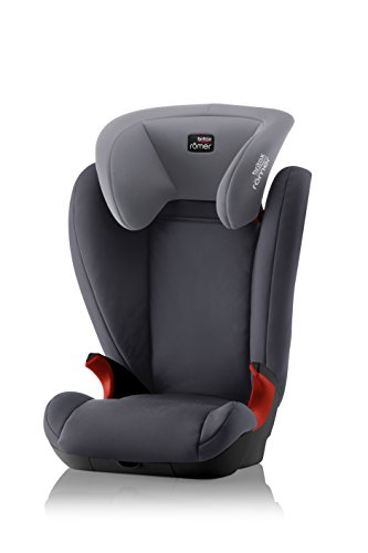 BRITAX RÖMER Silla Coche KID II BLACK SERIES Instalación con Cinturón de Seguridad Niño de 15 a 36 kg Grupo 2/3 de 3,5 a 12 Años, Storm Grey