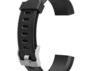Broadroot Correa Reloj Reemplazo de la correa de reloj Watch Band Accessorios para reloj inteligente ID115Plus HR Negro