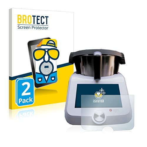 BROTECT Protector Pantalla Anti-Reflejos Compatible con SilverCrest Monsieur Cuisine Smart (2 Unidades) Película Mate Anti-Huellas