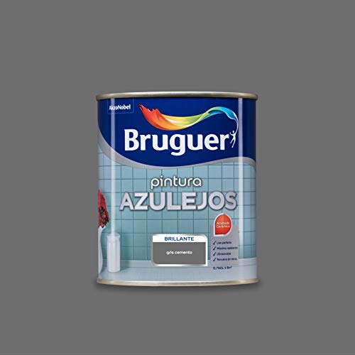 Bruguer Esmalte para Azulejos Brillante Gris Cemento 750 ml