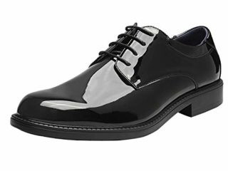 Bruno Marc Zapatos de Cordones Zapatillas de Vestir Oxfords Clásico Formales Derby para Hombre Negro/Pat DOWNING-02 Talla 43.5EU/10US