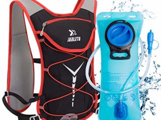 BTNEEU Mochila de Hidratación Ligero, Mochila con Bolsa de Agua 2L para Mujer Hombre, 6L Respirable Unisex Mochilas Trail Running para Correr, Senderismo, Ciclismo, Camping, Maratón