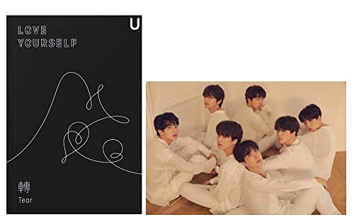 BTS Love Yourself Tear (U Version) 3rd Album Bangtan Boys CD+Poster+Photobook+Minibook+Photocard+Standing Photo+(Extra 6 Photocards and 1 Double-Sided Photocard Set)