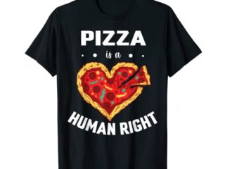 Buena pizza de queso mozzarella corazón es un derecho humano Camiseta