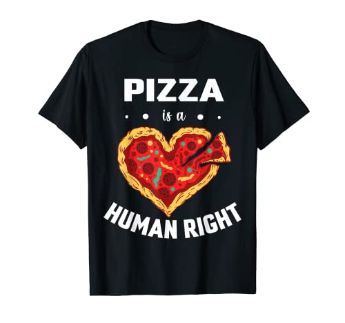 Buena pizza de queso mozzarella corazón es un derecho humano Camiseta
