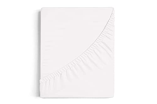 Burrito Blanco Sábana Bajera Ajustable A7 | Bajera para Cama 120x190/200 | Algodón y Poliéster | Cama 120 | Color Blanco