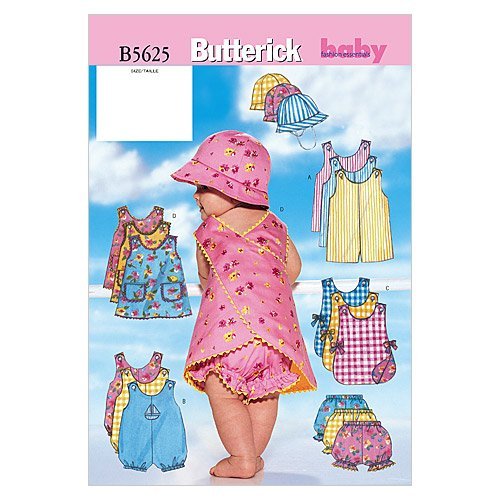 BUTTERICK B5625LRG - Patrones de Costura para Confeccionar Ropa de bebé (Tallas L-XL)