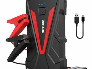 BuTure Arrancador de Coches, 800A 12800mAh Arrancador de Baterias de Coche para 6.0L Gasolina o 5.0L Diesel