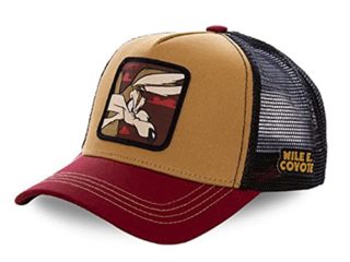 Buzzz Gorra De Béisbol Anime Trucker para Hombre, Mickey Dibujos Animados Media Malla Transpirable Gorra Deportiva Unisex, Gorra Camionero Cómoda Gorros Ajustable (Coyote)