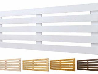 Cabecero de Madera Maciza Mod. Venecia para Camas de 80cm, 90cm, 110cm, 135cm, 150cm. Herrajes incluidosCIA (145cm X 60cm, Blanco)