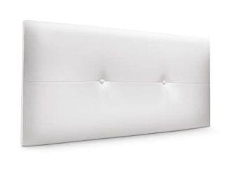 Cabecero de Polipiel o Tela AQUALINE Pro cabeceros Cabezal tapizado Cama Lujo (Polipiel Blanco, 90cm (Camas 70/80/90))