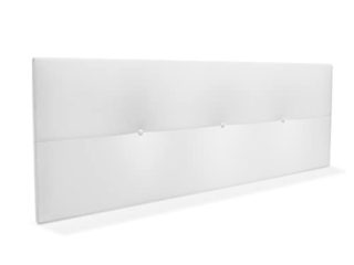 Cabecero de Polipiel o Tela AQUALINE Pro cabeceros Cabezal tapizado Cama Lujo (Polipiel Blanco, 160cm (Camas 150/160))