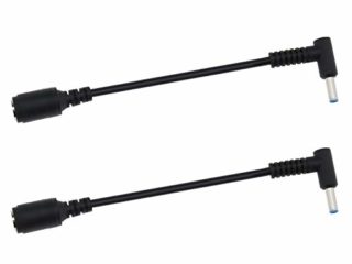 Cable convertidor de CC para portátil de 7,4 x 5 mm hembra a 4,5 x 3 mm macho con cable adaptador compatible con HP Pavilion Envy