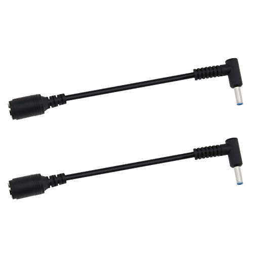 Cable convertidor de CC para portátil de 7,4 x 5 mm hembra a 4,5 x 3 mm macho con cable adaptador compatible con HP Pavilion Envy